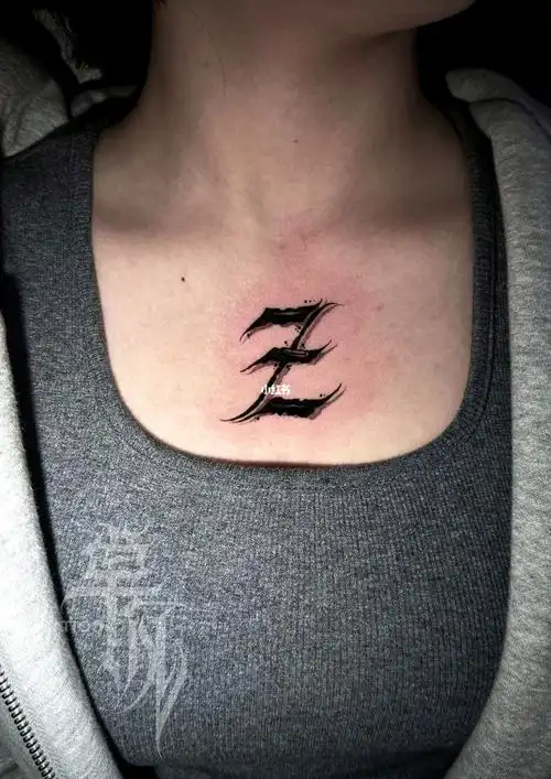 暗黑花体字z#湖州纹身