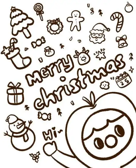 圣诞节小装饰简笔画 圣诞节小装饰简笔画彩色 | 第3页 | 多想派