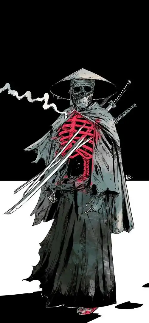 暗黑系骷髅插画高清手机壁纸