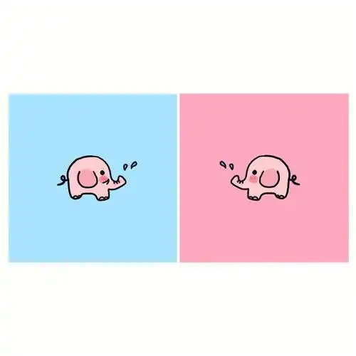 大象情侣小头像来啦