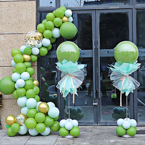 开业周年庆活动气球立柱装饰店面门口服装店场景气球