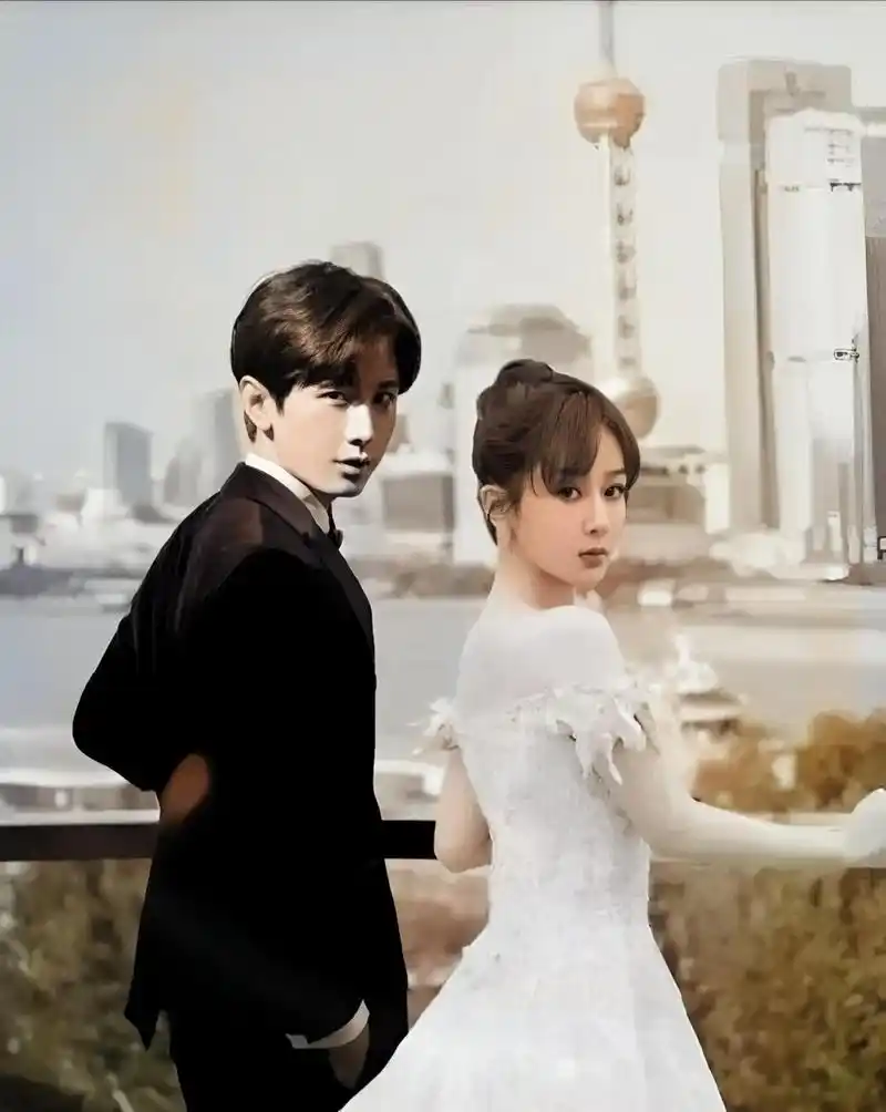 杨紫·和成毅在婚纱照中就是这样的搭配,简直就像颜淡和应渊回到现代