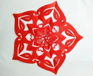 五角剪纸图案复杂