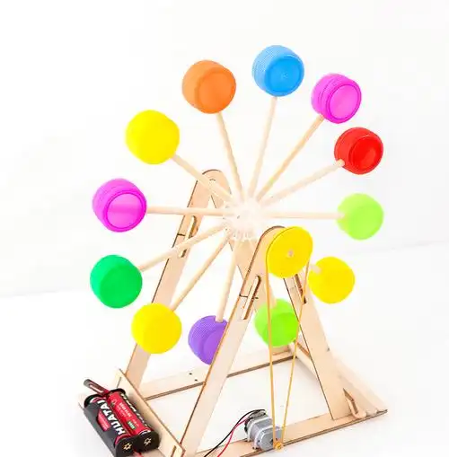 10063783145996商品名称:学生自制摩天轮废物利用手工diy材料科技小