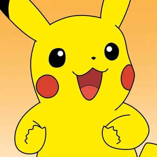黄色皮卡丘系列可爱手绘头像