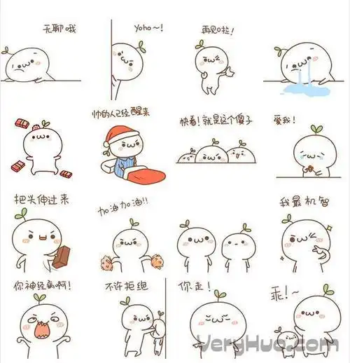 长草原团子12星座简笔画