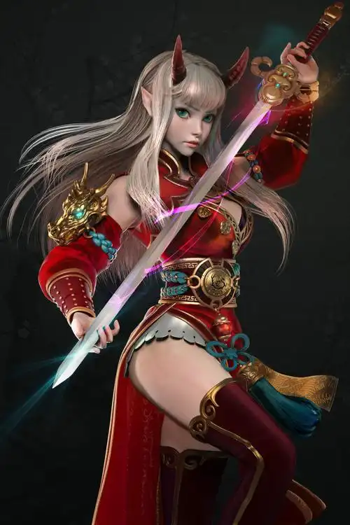 rosalee拳头游戏riotgames的资深3d角色艺术家作品onigirl