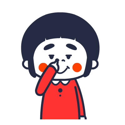 红脸蛋 抠鼻子 挖鼻屎 八字眉