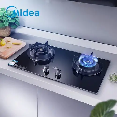 0kw大火力燃气灶mq7230台嵌两用燃气炉具灶具双灶钢化玻璃 天然气