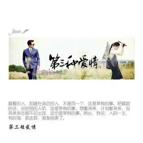 《第三种爱情》小说句子 电影台词 宋承宪 刘亦菲