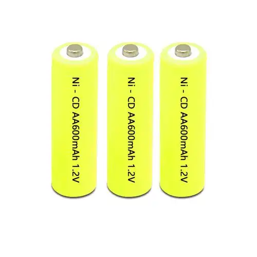 镍镉5号aa电池 ni-cd aa600mah 1.2v led灯草坪灯用电池7号电池