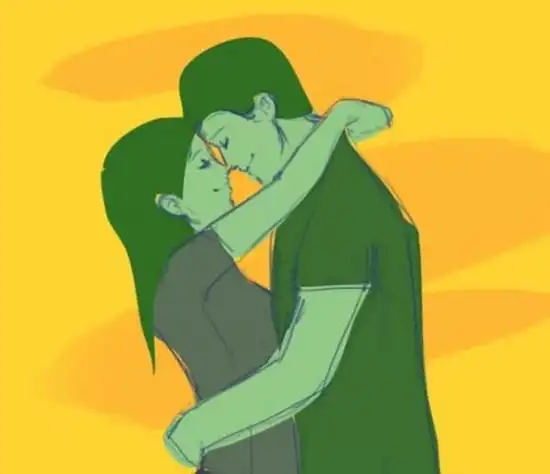 热恋拥抱型  4,热恋的拥抱,指女方环住男方脖子,男方环住女方的腰.