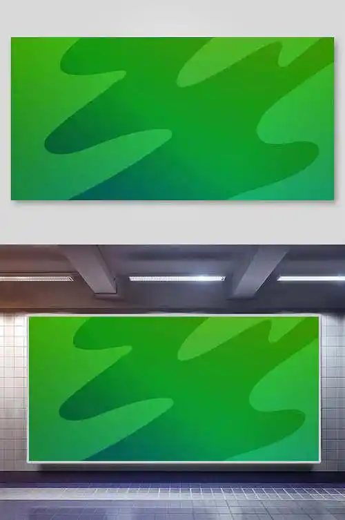 蓝绿色清新创意高端渐变色彩背景