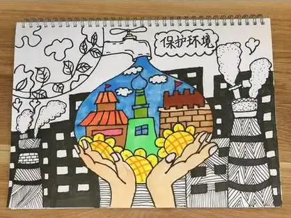 生态日主题绘画_生态日绘画一等奖_生态日宣传画 - 抖音