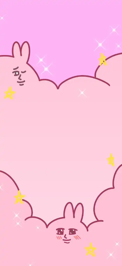 粉红兔子my friend##承包你的2024新壁纸