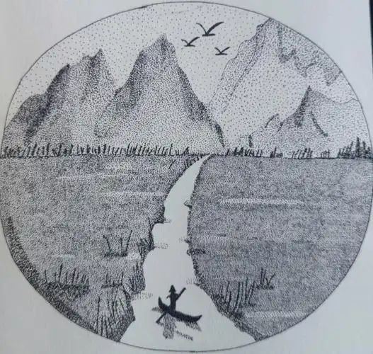 第一次钢笔画点绘