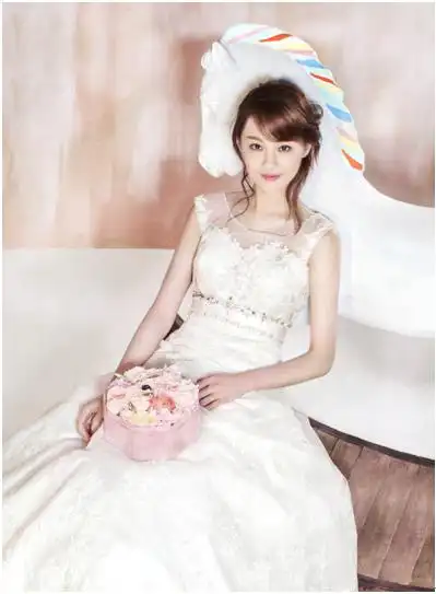 郑爽花仙子纯真韩式婚纱照