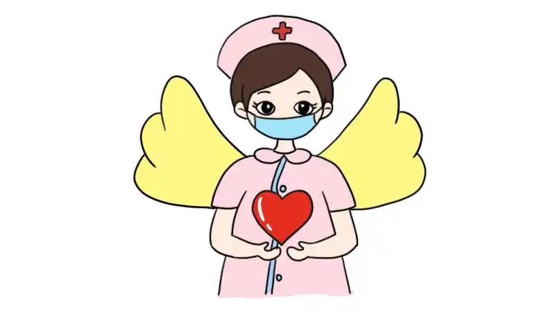 戴口罩的白衣天使简笔画画法