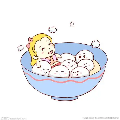 rgb40共享分×关 键 词:元宵 习俗 吃汤圆 大碗 手绘 卡通女孩 元素