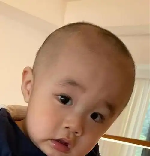 古巨基元旦晒儿子视频,kuson笑声超治愈,神情呆萌像爸爸