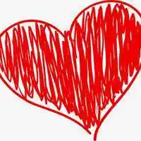 朋友圈爱心线条配图简约白底爱心线条配图点击鼠标右键下载