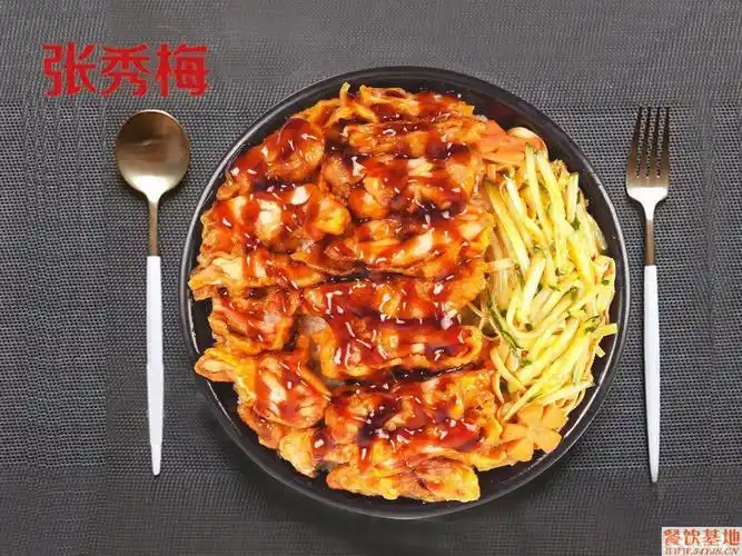 张秀梅张姐烤肉拌饭脆皮鸡饭加盟 随时免费学技术
