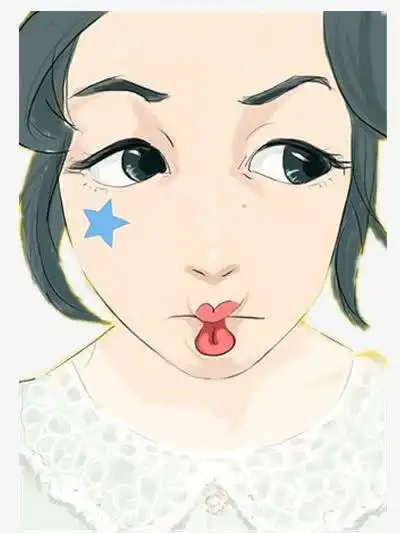 手绘/卡通 卡通元素 > 嘟嘴的女孩 收藏 [声明] 觅元素所有素材为用户