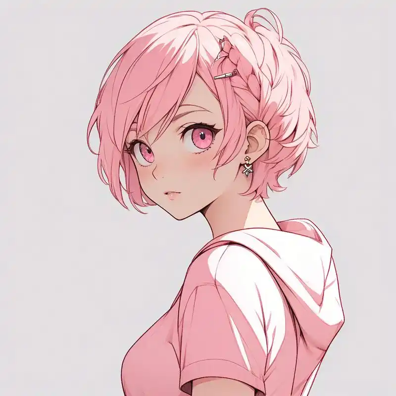94粉毛动漫女生头像大放送94 亲们,这里有一系列超级卡哇伊的粉毛