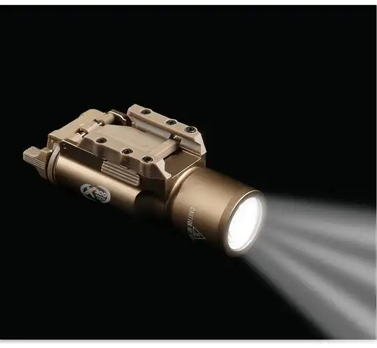 x300战术红镭射激光下挂式强光手电筒照明装备x300黑色