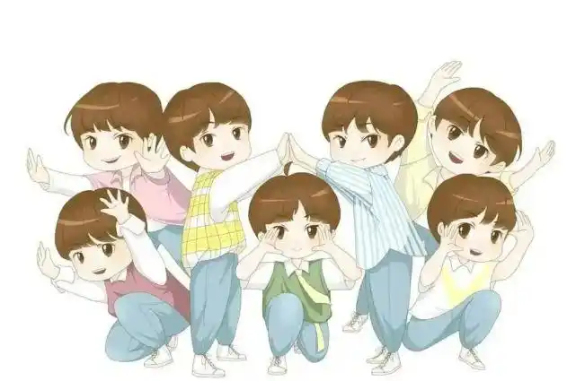 时代少年团动漫壁纸背景图