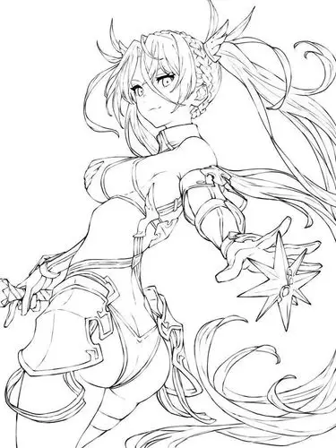 原画丨绘画丨插画线稿丨画师:草野シンタ|插画-动漫|资讯|cgwang王氏