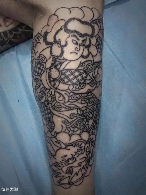 云龙九郎线完成_纹身图案手稿图片_极一龙的纹身作品集