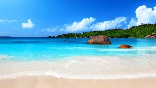 桌面壁纸 风景壁纸 > 正文  本文 唯美清新海边美景壁纸_超美的意境