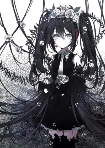 p站 动漫美少女 黑暗 魔幻 双马尾 萌系 软妹 小清新 手绘插画 同人