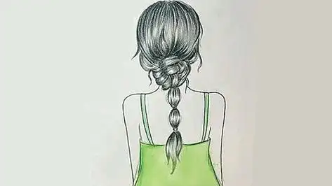 女生背影简笔画 女生背影简笔画手绘