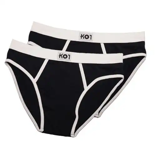 ko1男士弹力三角内裤2条装-藏青l