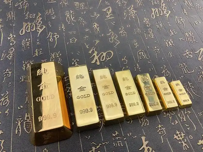 仿真金条假金砖道具黄金块银行金店展示模型含铜样品大金条摆件装饰品