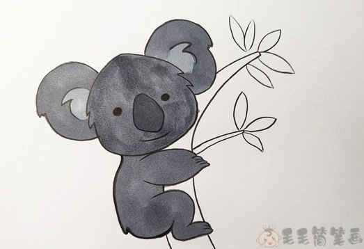 考拉简笔画画法树袋熊简笔画