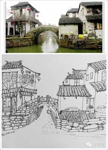 【线描】江南水乡,别样风情