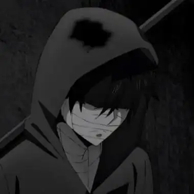 高清冷酷黑白动漫头像男生图