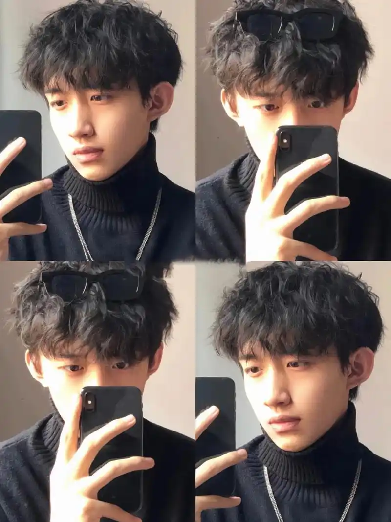 男生超帅束状纹理烫 男孩子一定要尝试发型 这个真的帅爆了93