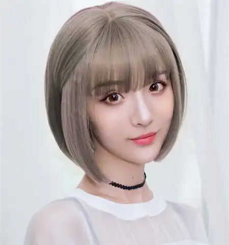 韩版内扣波波头 女生开挂瘦脸时刻-- 发型大全