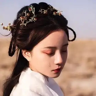 伤感流泪带伞头像唯美古风真人头像