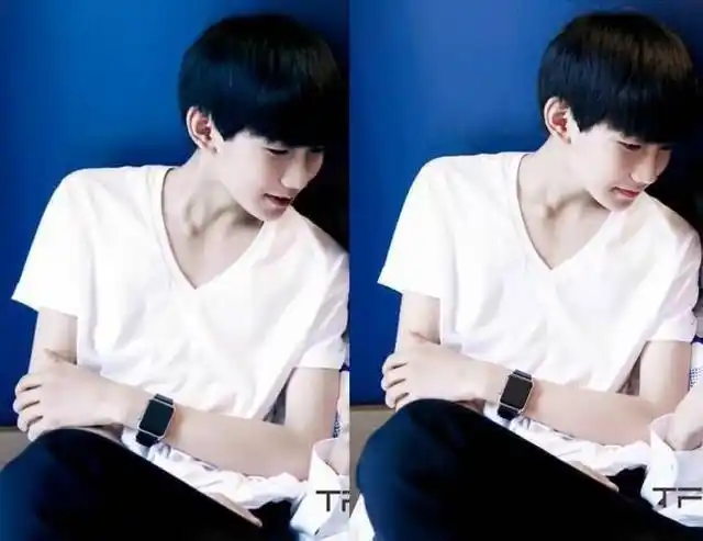 王源,即使不露出帅气的脸庞,凭借完美的锁骨,也能征服不少人.