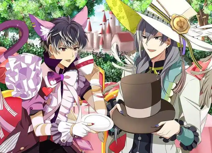 メルヘンお茶会二阶堂耀的idolish7偶像星愿插画图片