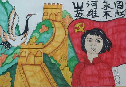 本次活动的要求是先在网上搜索"先烈儿童画,简笔画"进行临摹,重点突出