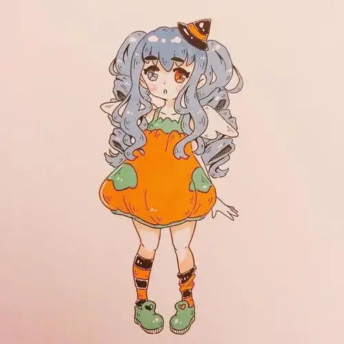 一组小女生q版手绘漫画,如花似朵让人怜爱