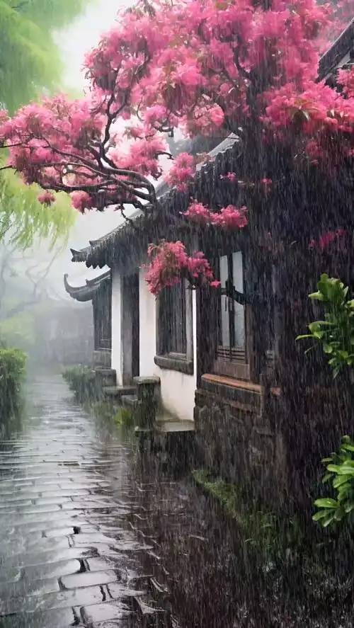 下雨天 #治愈系风景 #动态壁纸 #意境 #听雨