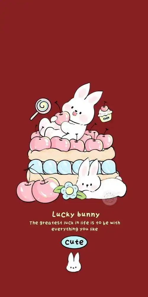 少女心卡通兔子壁纸小可爱们快看下去吧891589158915兔年