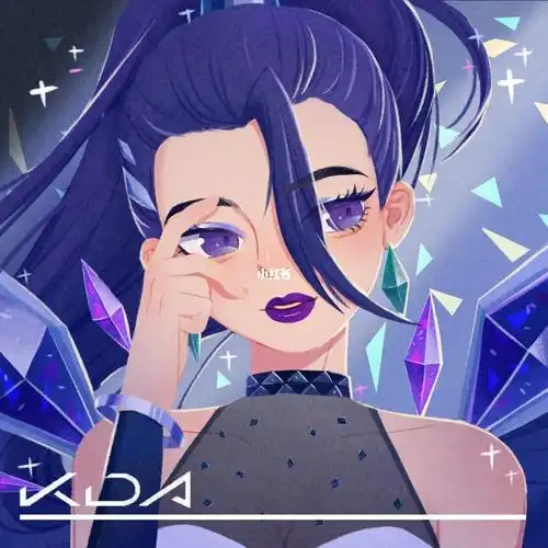 人物插画头像插画kda女团卡莎
